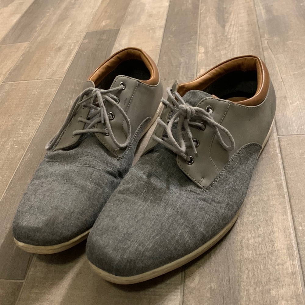 B1G1 Free items under $10! Mens gray dress sneakers